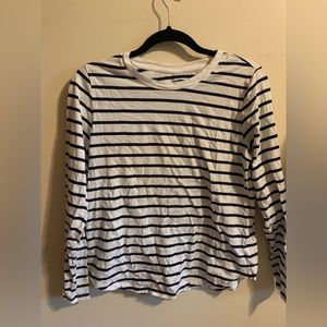 Old Navy blue and white strip long sleeve shirt